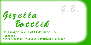 gizella bottlik business card